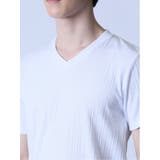 ランダムテレコ Vネック半袖Tシャツ | TAKA-Q MEN | 詳細画像8 