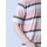 ジャガードボーダー クルーネック半袖Tシャツ | TAKA-Q MEN | 詳細画像17