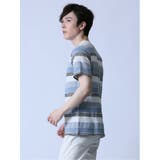 ジャガードボーダー クルーネック半袖Tシャツ | TAKA-Q MEN | 詳細画像18