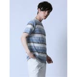 ジャガードボーダー クルーネック半袖Tシャツ | TAKA-Q MEN | 詳細画像20