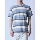 ジャガードボーダー クルーネック半袖Tシャツ | TAKA-Q MEN | 詳細画像21
