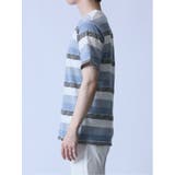 ジャガードボーダー クルーネック半袖Tシャツ | TAKA-Q MEN | 詳細画像22