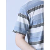 ジャガードボーダー クルーネック半袖Tシャツ | TAKA-Q MEN | 詳細画像25