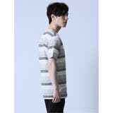 ジャガードボーダー クルーネック半袖Tシャツ | TAKA-Q MEN | 詳細画像4