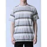 ジャガードボーダー クルーネック半袖Tシャツ | TAKA-Q MEN | 詳細画像5