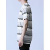 ジャガードボーダー クルーネック半袖Tシャツ | TAKA-Q MEN | 詳細画像6