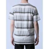 ジャガードボーダー クルーネック半袖Tシャツ | TAKA-Q MEN | 詳細画像7