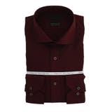 14ワイン | 綿100% 形態安定スリムフィット カッタウェイ長袖シャツ | TAKA-Q MEN