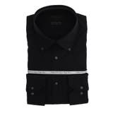 05黒 | 綿100% 形態安定レギュラーフィット ボタンダウン長袖シャツ | TAKA-Q MEN