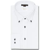 形態安定 吸水速乾 スタンダードフィット ボタンダウン長袖シャツ | TAKA-Q MEN | 詳細画像1 