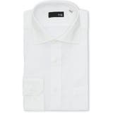 01白 | ノンアイロン NEWスタンダードフィット ワイドカラー長袖シャツ | TAKA-Q MEN