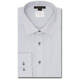 06グレー | 形態安定 吸水速乾 スタンダードフィット ワイドカラー長袖シャツ | TAKA-Q MEN