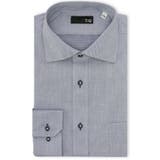 75紺 | イージーアイロン NEWスタンダードフィット ワイドカラー長袖シャツ | TAKA-Q MEN