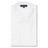 【白無地】形態安定 吸水速乾 レギュラーフィット レギュラーカラー長袖シャツ | TAKA-Q MEN | 詳細画像1 