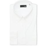 01白 | ノンアイロンストレッチ NEWスタンダードフィット ボタンダウン長袖ニットシャツ | TAKA-Q MEN