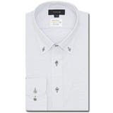 04グレー | 形態安定 吸水速乾 スタンダードフィット ボタンダウン長袖シャツ | TAKA-Q MEN