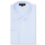 73サックス | 形態安定 吸水速乾 スタンダードフィット ワイドカラー長袖シャツ | TAKA-Q MEN