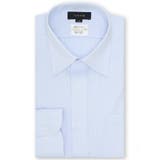 73サックス | 形態安定 吸水速乾 スタンダードフィット レギュラーカラー長袖シャツ | TAKA-Q MEN