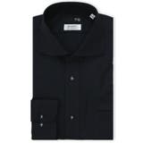 75紺 | 綿100% ノンアイロン NEWスタンダードフィット カッタウェイ長袖シャツ | TAKA-Q MEN