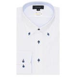 01白 | 【イージーケア】形態安定 吸水速乾 スタンダードフィット | TAKA-Q MEN