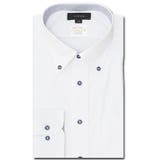 01白 | 形態安定 吸水速乾 スタンダードフィット ボタンダウン長袖シャツ | TAKA-Q MEN