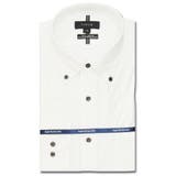 01白 | ノーアイロンストレッチ スタンダードフィット ボタンダウン長袖ニットシャツ | TAKA-Q MEN