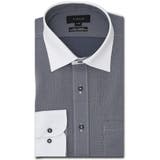 ノーアイロンストレッチ スタンダードフィット ワイドカラー長袖ニットシャツ | TAKA-Q MEN | 詳細画像1 