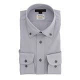 06グレー | 形態安定 吸水速乾 レギュラーフィット ドゥエボタンダウン長袖シャツ | TAKA-Q MEN