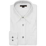 03ライトグレー | ノンアイロンストレッチ NEWスタンダードフィット レギュラーカラー長袖ニットシ… | TAKA-Q MEN