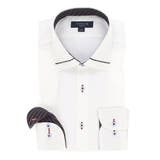 形態安定スリムフィット ワイドカラー衿切替長袖シャツ | TAKA-Q MEN | 詳細画像1 