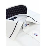 形態安定スリムフィット ワイドカラー衿切替長袖シャツ | TAKA-Q MEN | 詳細画像2 