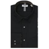 05黒 | イージーアイロン NEWスタンダードフィット スナップダウン長袖シャツ | TAKA-Q MEN