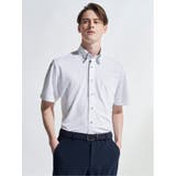 01白 | クールパス スタンダードフィット ボタンダウン半袖ニットシャツ | TAKA-Q MEN