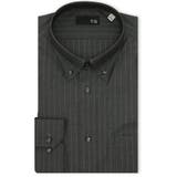 04グレー | イージーアイロン NEWスタンダードフィット ショートボタンダウン長袖シャツ | TAKA-Q MEN