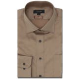 33ベージュ | ソラーロ スタンダードフィット ワイドカラー長袖シャツ | TAKA-Q MEN