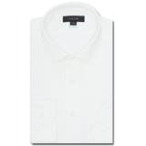 01白 | アイスカプセル スタンダードフィット ワイドカラー長袖ニットシャツ | TAKA-Q MEN