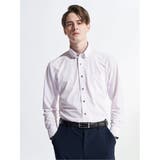 12ピンク | アイスカプセル スタンダードフィット ボタンダウン長袖ニットシャツ | TAKA-Q MEN