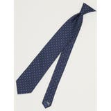 75紺 | ファットゥーラ/FATTURA シルク撥水加工 レギュラータイ 8.0cm幅 | TAKA-Q MEN