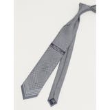 06グレー | ファットゥーラ/FATTURA 撥水 プリーツ レギュラータイ 7.5cm幅 | TAKA-Q MEN