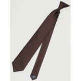 30茶 | TAKA-Q×FAIRFAX シルクソリッド レギュラータイ 8.0cm幅 | TAKA-Q MEN