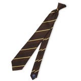 30茶 | TAKA-Q×FAIRFAX シルクストライプ柄 レギュラータイ 8.0cm幅 | TAKA-Q MEN