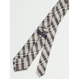 セッテピエゲ シルクチェック柄 レギュラータイ 8.5cm幅 | TAKA-Q MEN | 詳細画像2
