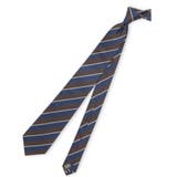 30茶 | セッテピエゲ シルクストライプ柄 レギュラータイ 8cm幅 | TAKA-Q MEN