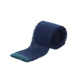 75紺 | シルクニット ソリッドナロータイ 6.0cm幅 | TAKA-Q MEN