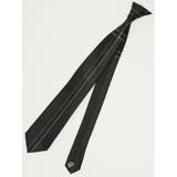 05黒 | シルク混 パネル柄 レギュラータイ 7.5cm幅 | TAKA-Q MEN