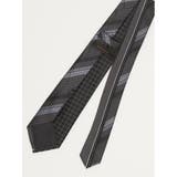 シルク混 パネル柄 レギュラータイ 7.5cm幅 | TAKA-Q MEN | 詳細画像3