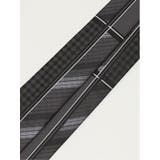 シルク混 パネル柄 レギュラータイ 7.5cm幅 | TAKA-Q MEN | 詳細画像4