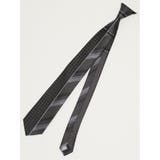 04グレー | シルク混 パネル柄 レギュラータイ 7.5cm幅 | TAKA-Q MEN