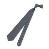 75紺 | セッテピエゲ シルク小紋柄 レギュラータイ 8cm幅 | TAKA-Q MEN