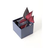 シルクネクタイ&チーフセット ストライプ | TAKA-Q MEN | 詳細画像1